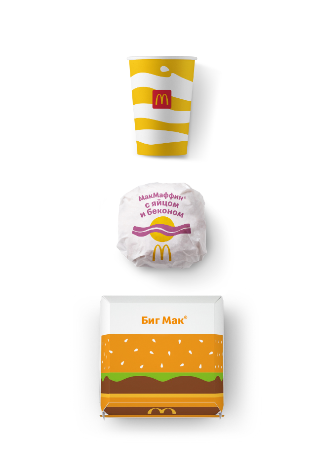 С середины марта российские рестораны McDonald’s начнут переходить на новую упаковку