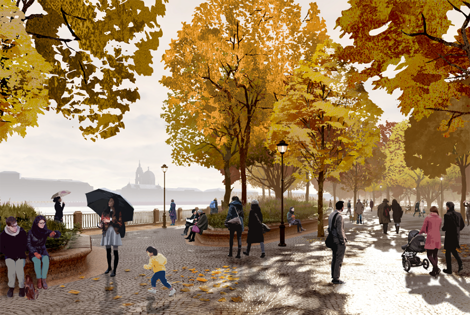 Как выглядит концепция парка «Тучков буян» от «Студии 44» и West 8