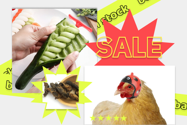 Шлем для курицы и сушеные жуки: Почему AliExpress предлагает нам странные товары