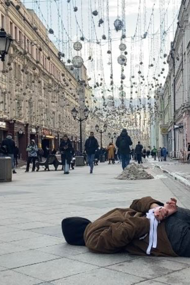 «Буча-Москва» в поддержку погибших мирных жителей в Украине