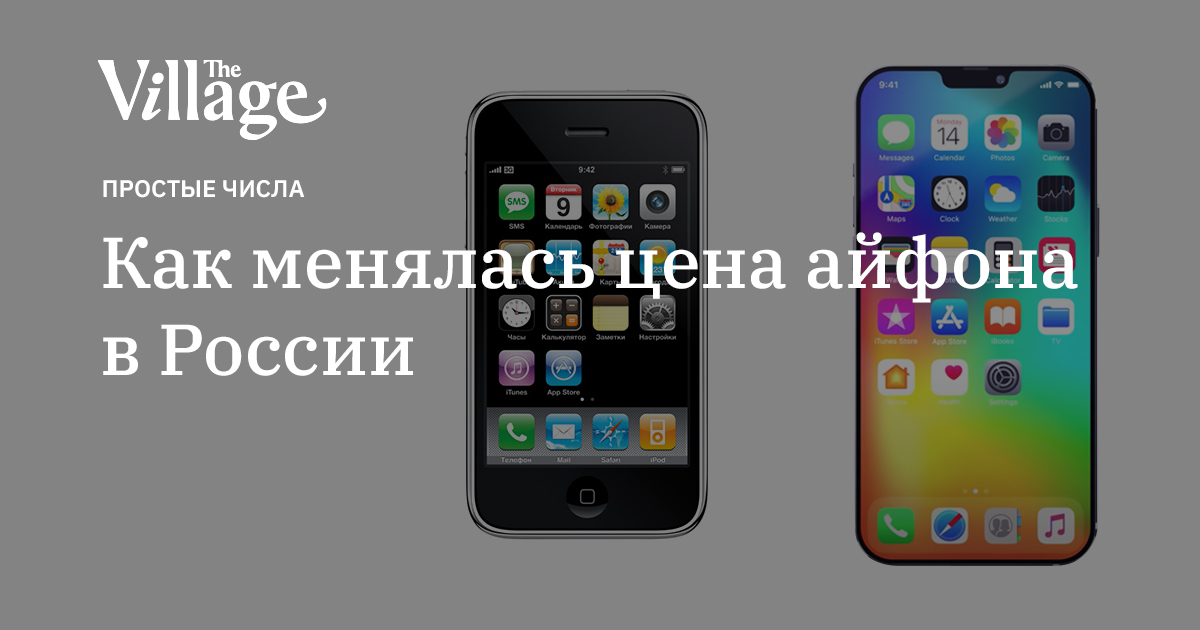 Как менялась цена айфона в России