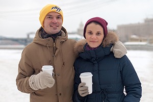 Фоторепортаж: Уличная еда в зимней Москве